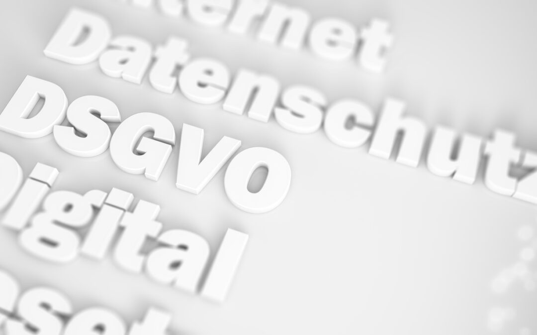 Bild, das die Wörter Datenschutz, DSGVO und Digital zeigt.